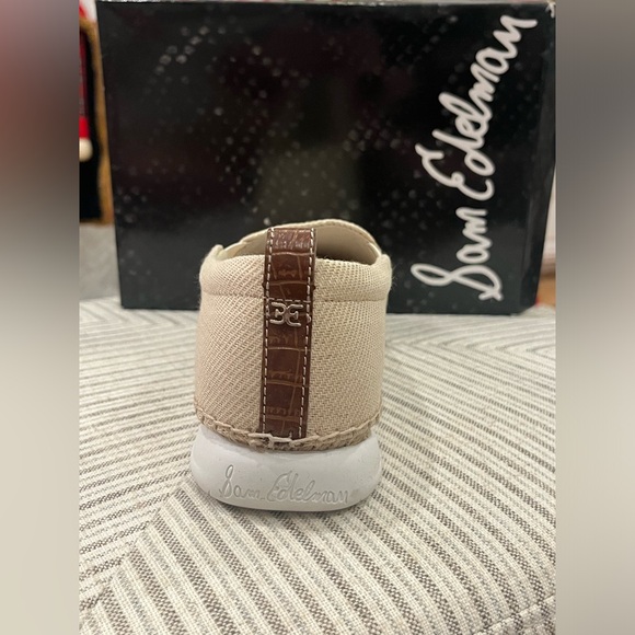 Sam Edelman Kassie, Neutral Met Weave Size 8 1/2 Women’s Slip Ons. New in Box. - Picture 3 of 6